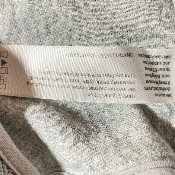 Eileen Fisher Gray Herringbone Side Zip Organic Cotton Jacket‎ Size M - Picture 7 of 8